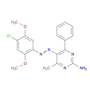 2-Pyrimidinamine, 5-[2-(4-chloro-2,5-dimethoxyphenyl)diazenyl]-4-methyl-6-phenyl-