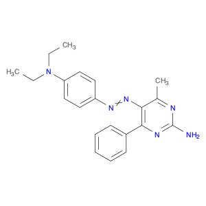 2-Pyrimidinamine, 5-[2-[4-(diethylamino)phenyl]diazenyl]-4-methyl-6-phenyl-
