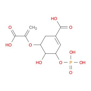 1-Cyclohexene-1-carboxylic acid, 5-[(1-carboxyethenyl)oxy]-4-hydroxy-3-(phosphonooxy)-