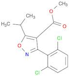 4-Isoxazolecarboxylic acid, 3-(2,6-dichlorophenyl)-5-(1-methylethyl)-, methyl ester