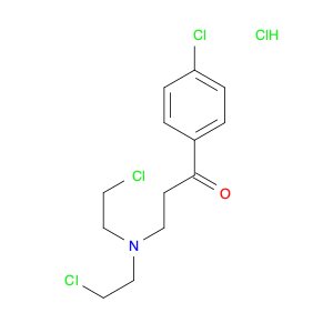 1-Propanone, 3-[bis(2-chloroethyl)amino]-1-(4-chlorophenyl)-, hydrochloride (1:1)