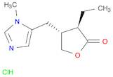 2(3H)-Furanone, 3-ethyldihydro-4-[(1-methyl-1H-imidazol-5-yl)methyl]-, monohydrochloride, (3R,4R)-…