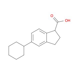 1H-Indene-1-carboxylic acid, 5-cyclohexyl-2,3-dihydro-