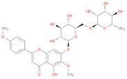 4H-1-Benzopyran-4-one, 7-[[6-O-(6-deoxy-α-L-mannopyranosyl)-β-D-glucopyranosyl]oxy]-5-hydroxy-6-...