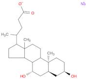 Cholan-24-oic acid, 3,7-dihydroxy-, sodium salt (1:1), (3α,5β,7β)-