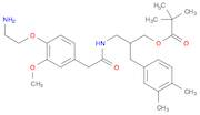 Propanoic acid, 2,2-dimethyl-, 3-[[2-[4-(2-aminoethoxy)-3-methoxyphenyl]acetyl]amino]-2-[(3,4-di...