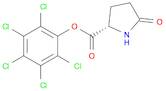 L-Proline, 5-oxo-, pentachlorophenyl ester (9CI)