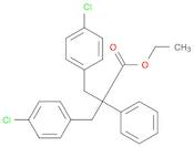 Propionic acid, 2-(p-chlorobenzyl)-3-(p-chlorophenyl)-2-phenyl-, ethyl ester (7CI,8CI)