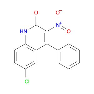 2(1H)-Quinolinone, 6-chloro-3-nitro-4-phenyl-