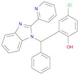 Phenol, 4-chloro-2-[phenyl[2-(2-pyridinyl)-1H-benzimidazol-1-yl]methyl]-