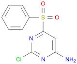 4-Pyrimidinamine, 2-chloro-6-(phenylsulfonyl)-