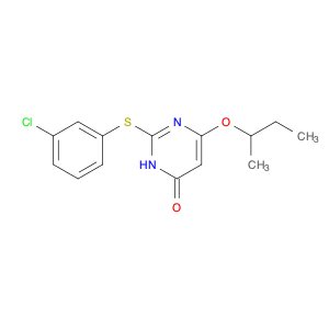 6-(sec-Butoxy)-2-((3-chlorophenyl)thio)pyrimidin-4(3H)-one