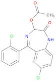 2H-1,4-Benzodiazepin-2-one, 3-(acetyloxy)-7-chloro-5-(2-chlorophenyl)-1,3-dihydro-