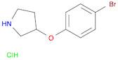 Pyrrolidine, 3-(4-bromophenoxy)-, hydrochloride (1:1)