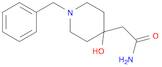 4-Piperidineacetamide, 4-hydroxy-1-(phenylmethyl)-