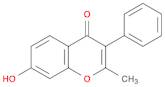 4H-1-Benzopyran-4-one, 7-hydroxy-2-methyl-3-phenyl-