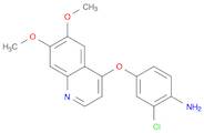 Benzenamine, 2-chloro-4-[(6,7-dimethoxy-4-quinolinyl)oxy]-