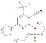 Phosphorothioic acid, O-[3-cyano-6-(2-thienyl)-4-(trifluoromethyl)-2-pyridinyl] O,O-diethyl ester