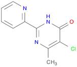 4(3H)-Pyrimidinone, 5-chloro-6-methyl-2-(2-pyridinyl)-