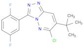 1,2,4-Triazolo[4,3-b]pyridazine, 6-chloro-3-(2,5-difluorophenyl)-7-(1,1-dimethylethyl)-