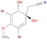 2,4-Cyclohexadiene-1-acetonitrile, 3,5-dibromo-1,6-dihydroxy-4-methoxy-, (1S,6R)-