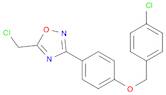 1,2,4-Oxadiazole, 5-(chloromethyl)-3-[4-[(4-chlorophenyl)methoxy]phenyl]-