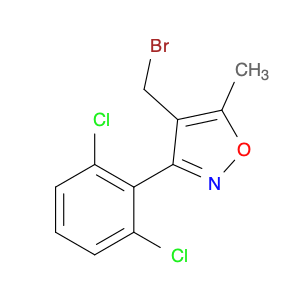 Isoxazole, 4-(bromomethyl)-3-(2,6-dichlorophenyl)-5-methyl-