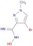 1H-Pyrazole-3-carboximidamide, 4-bromo-N-hydroxy-1-methyl-