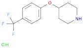 Piperidine, 4-[4-(trifluoromethyl)phenoxy]-, hydrochloride (1:1)