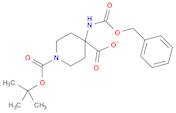 4-BENZYLOXYCARBONYLAMINO-PIPERIDINE-1,4-DICARBOXYLIC ACID MONO-TERT-BUTYL ESTER