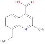 4-Quinolinecarboxylic acid, 8-ethyl-2-methyl-