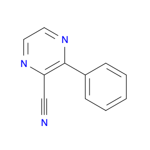 2-Pyrazinecarbonitrile, 3-phenyl-