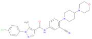 1H-Pyrazole-4-carboxamide, 1-(4-chlorophenyl)-N-[3-cyano-4-[4-(4-morpholinyl)-1-piperidinyl]phen...