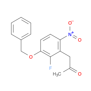 2-Propanone, 1-[2-fluoro-6-nitro-3-(phenylmethoxy)phenyl]-