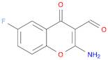 4H-1-Benzopyran-3-carboxaldehyde, 2-amino-6-fluoro-4-oxo-