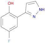 Phenol, 4-fluoro-2-(1H-pyrazol-3-yl)-