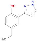 Phenol, 4-ethyl-2-(1H-pyrazol-3-yl)-