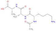 D-Alanine, N2-acetyl-L-lysyl-D-alanyl-