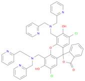 Spiro[isobenzofuran-1(3H),9'-[9H]xanthen]-3-one, 4',5'-bis[[bis(2-pyridinylmethyl)amino]methyl]-...