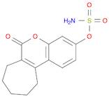 Sulfamic acid, 6,7,8,9,10,11-hexahydro-6-oxobenzo[b]cyclohepta[d]pyran-3-yl ester