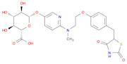 β-D-Glucopyranosiduronic acid, 6-[[2-[4-[(2,4-dioxo-5-thiazolidinyl)methyl]phenoxy]ethyl]methyla...