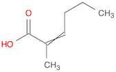 2-Hexenoic acid, 2-methyl-