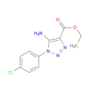 1H-1,2,3-Triazole-4-carboxylic acid, 5-amino-1-(4-chlorophenyl)-, ethyl ester