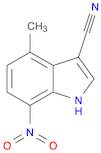 1H-Indole-3-carbonitrile, 4-methyl-7-nitro-