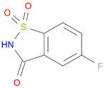 1,2-Benzisothiazol-3(2H)-one, 5-fluoro-, 1,1-dioxide