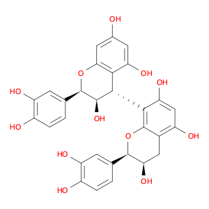 [4,8'-Bi-2H-1-benzopyran]-3,3',5,5',7,7'-hexol, 2,2'-bis(3,4-dihydroxyphenyl)-3,3',4,4'-tetrahyd...