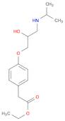 Benzeneacetic acid, 4-[2-hydroxy-3-[(1-methylethyl)amino]propoxy]-, ethyl ester