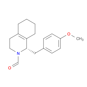 2(1H)-Isoquinolinecarboxaldehyde, 3,4,5,6,7,8-hexahydro-1-[(4-methoxyphenyl)methyl]-, (S)- (9CI)