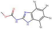 Carbamic acid, 1H-benzimidazol-2-yl-4,5,6,7-d4-, methyl ester (9CI)