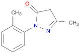 3H-Pyrazol-3-one, 2,4-dihydro-5-methyl-2-(2-methylphenyl)-